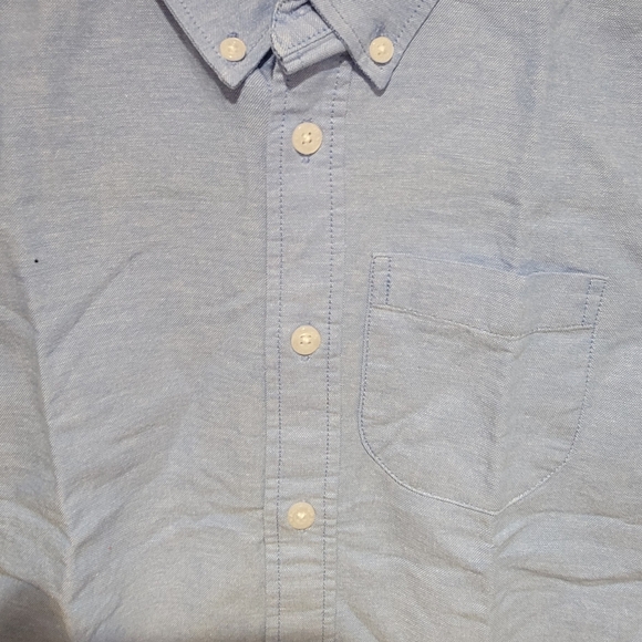 Old Navy Boys' Short-Sleeve Oxford Shirt Blue Regular Siz... - Picture 5 of 7